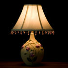 Lámparas de mesa elegantes púrpuras blancas de Nightstand con el peso ligero del interruptor