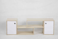 Roble blanco L gabinete de madera moderno de los muebles de la forma fijado con el cajón y 2 estantes