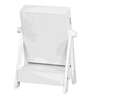 Gabinete de madera casero blanco W22.5*D17*H30CM de la joyería del espejo de los muebles de la función multi