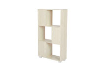 Roble blanco de la grada de madera delgada práctica del estante de librería tres para el dormitorio/la sala de estar