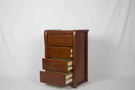 Cajón de madera casero Handcrafted Nightstand de los muebles 4 con la mancha de Brown de la nuez