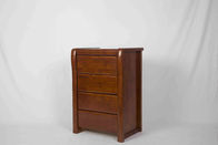 Cajón de madera casero Handcrafted Nightstand de los muebles 4 con la mancha de Brown de la nuez