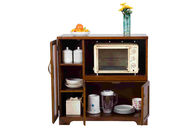Pequeña pequeña cocina de la sala de estar del armario del almacenamiento de los muebles de madera caseros robustos durables