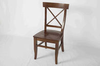 Mesa de comedor de los muebles de madera modernos de madera de Soild y sistema rectangulares del modelo de las sillas X