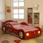El dormitorio de la historieta/el coche de competición de los niños de los muebles de la sala de juegos de los niños acuesta con las luces LED