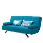 Tela azul ligera Sofa Bed For Home plegable