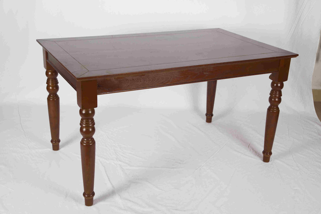 Mesa de comedor de los muebles de madera modernos de madera de Soild y sistema rectangulares del modelo de las sillas X