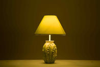 Lámparas de mesa verdes W27 * D27 del hogar del dormitorio * H41CM con una sombra neutral